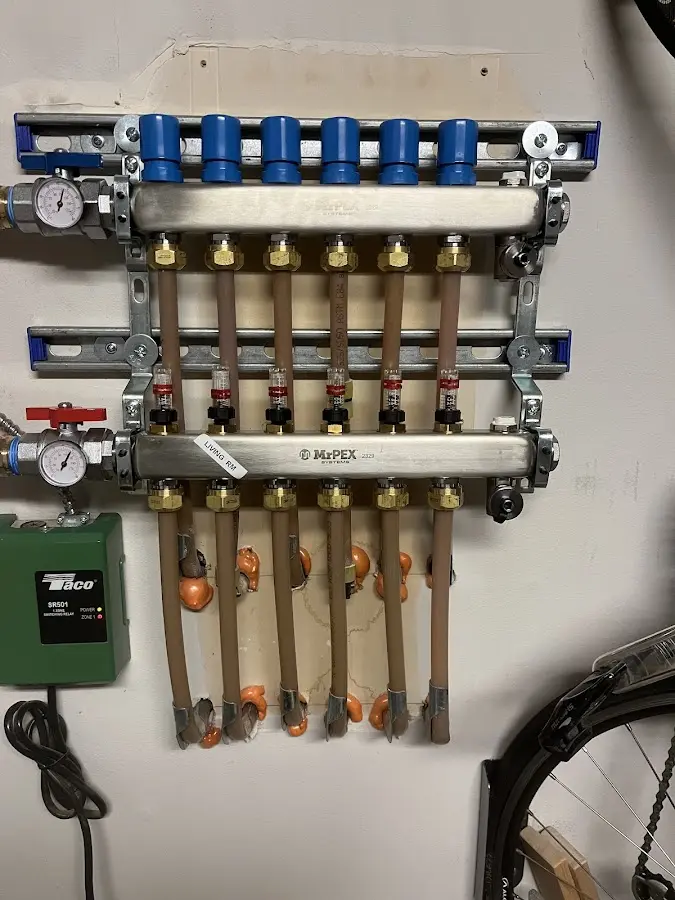 Plumber performing Leak Detection at a residential property in Denton